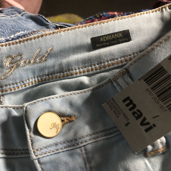 NWT Mavi Midrise Skinny Jeans in Mega Soft Light Blue Denim - Size 27 - Picture 3 of 4